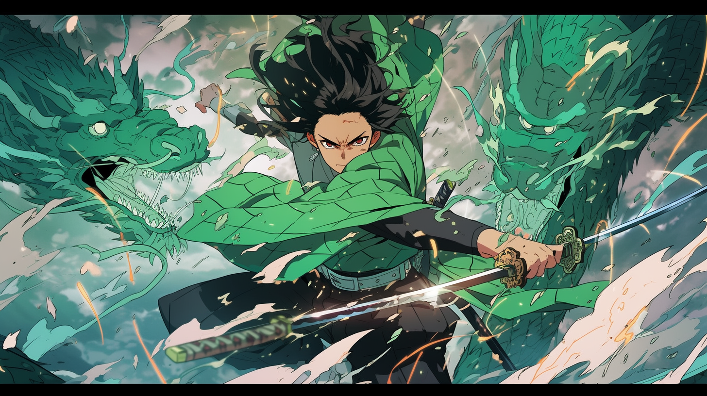 Demonslayer Mugen Champloo Running Artwork