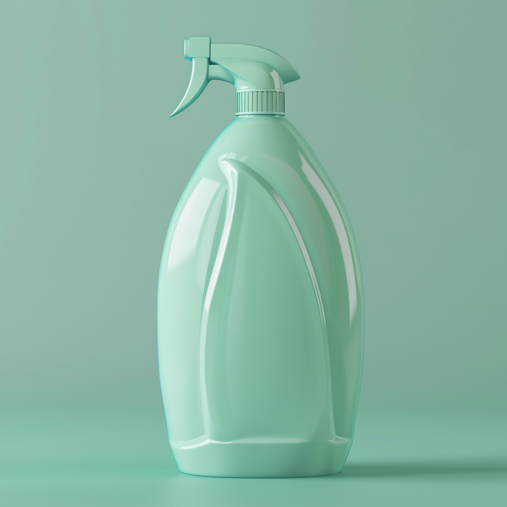 Detergent bottle on white background