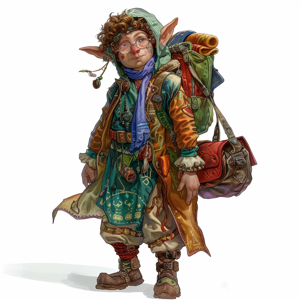 Halfling in Colorful Clothing