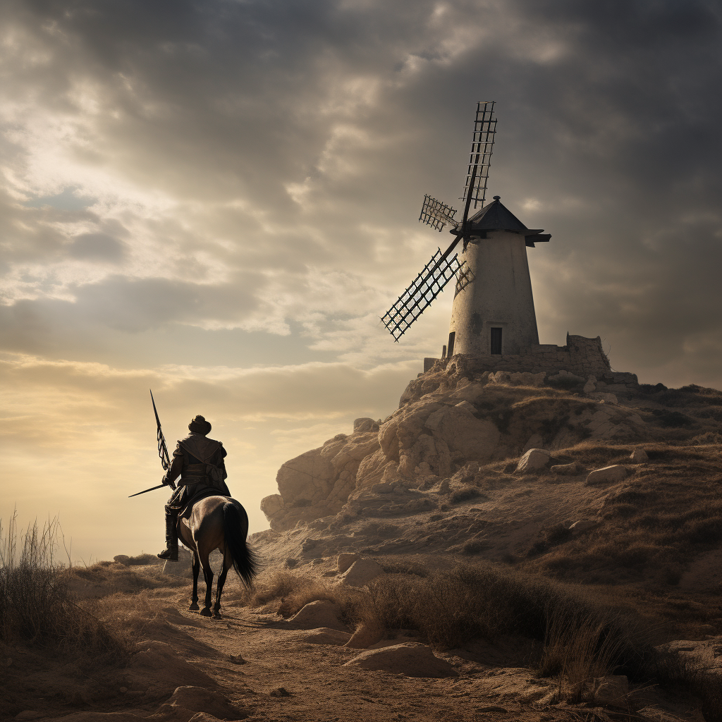 Inspiring Don Quijote Keep Going Image