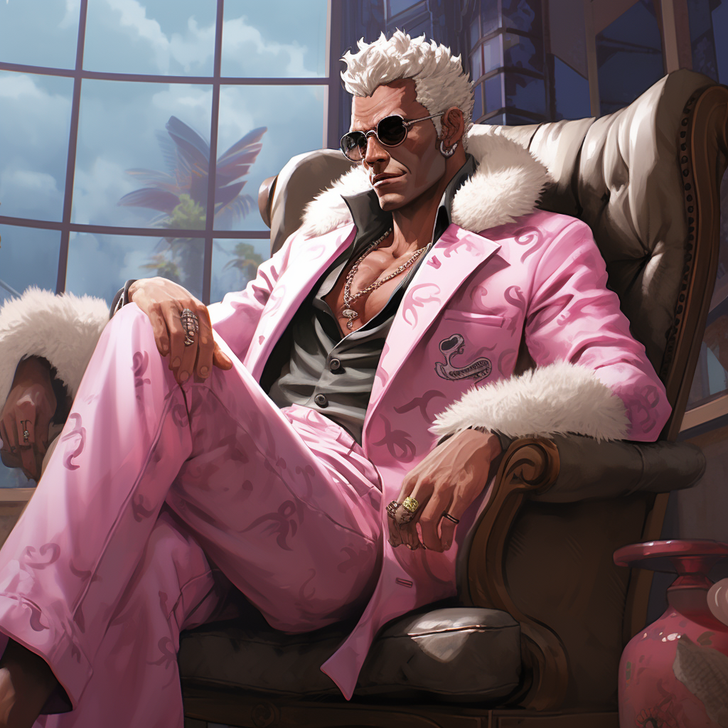 Donquixote Doflamingo, the notorious pirate captain.