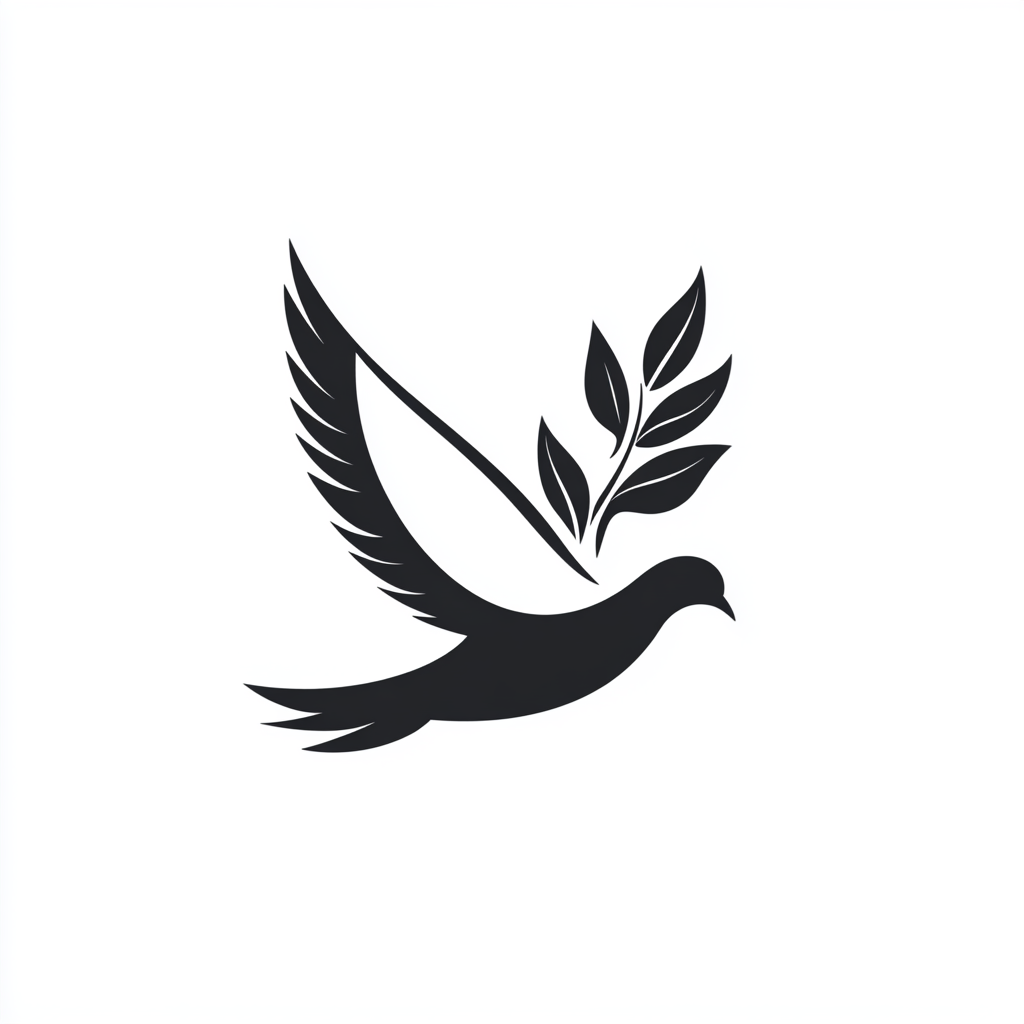 simple minimalist dove laurel leaf