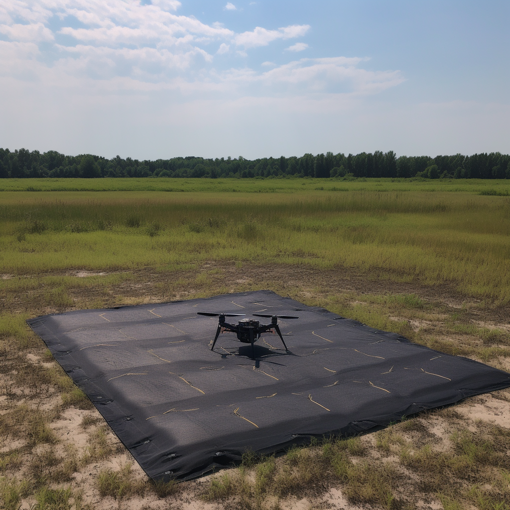 Drone landing pad for safe takeoffs and landings