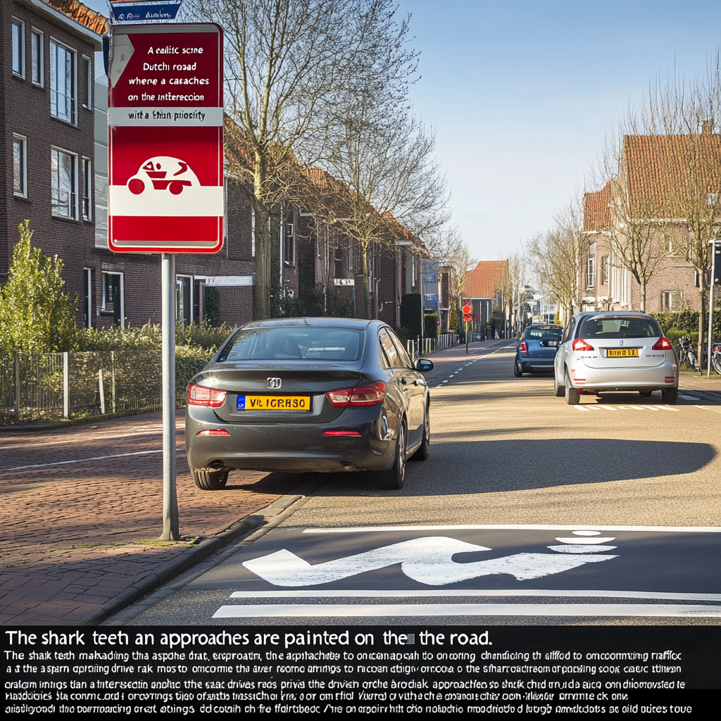 Dutch road intersection priority sign