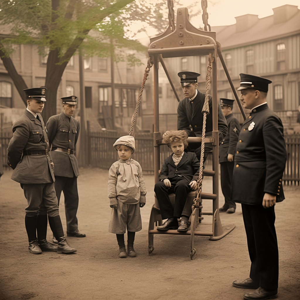 Supervised playground in early 1900s  ?