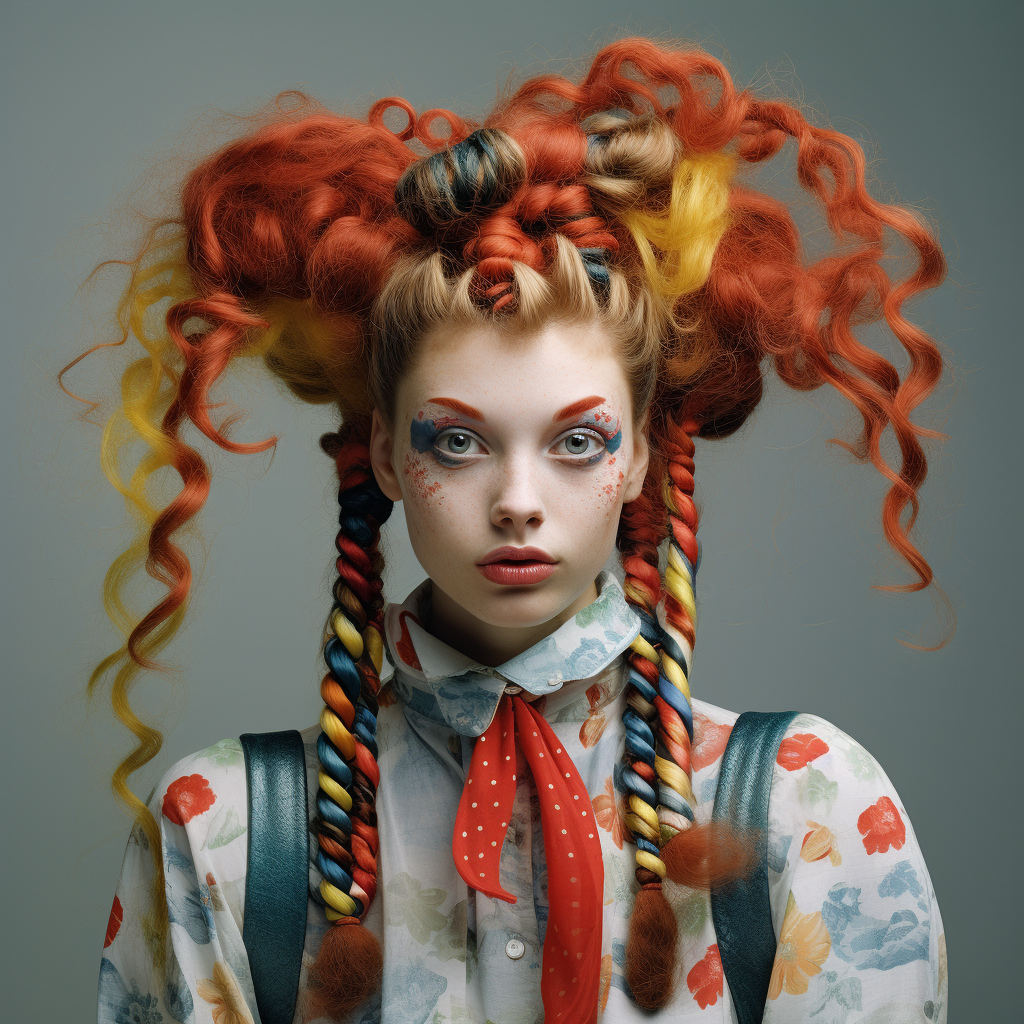 Fun and Playful Pippi Longstocking Hairstyle