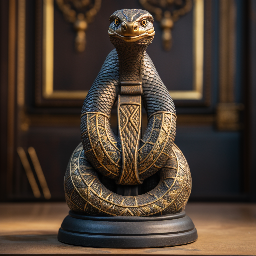 Egyptian Cobra Statue about to strike