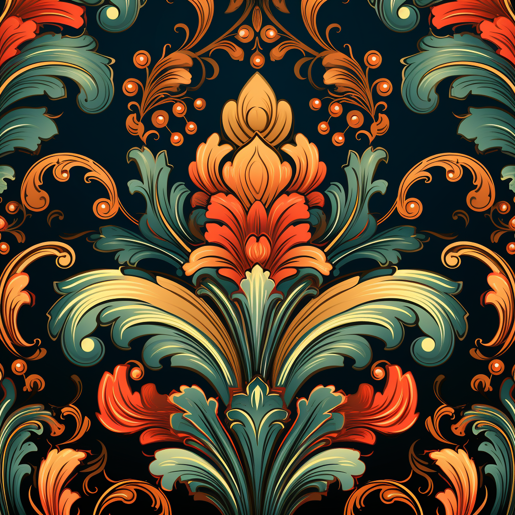 Beautiful ornamental pattern design