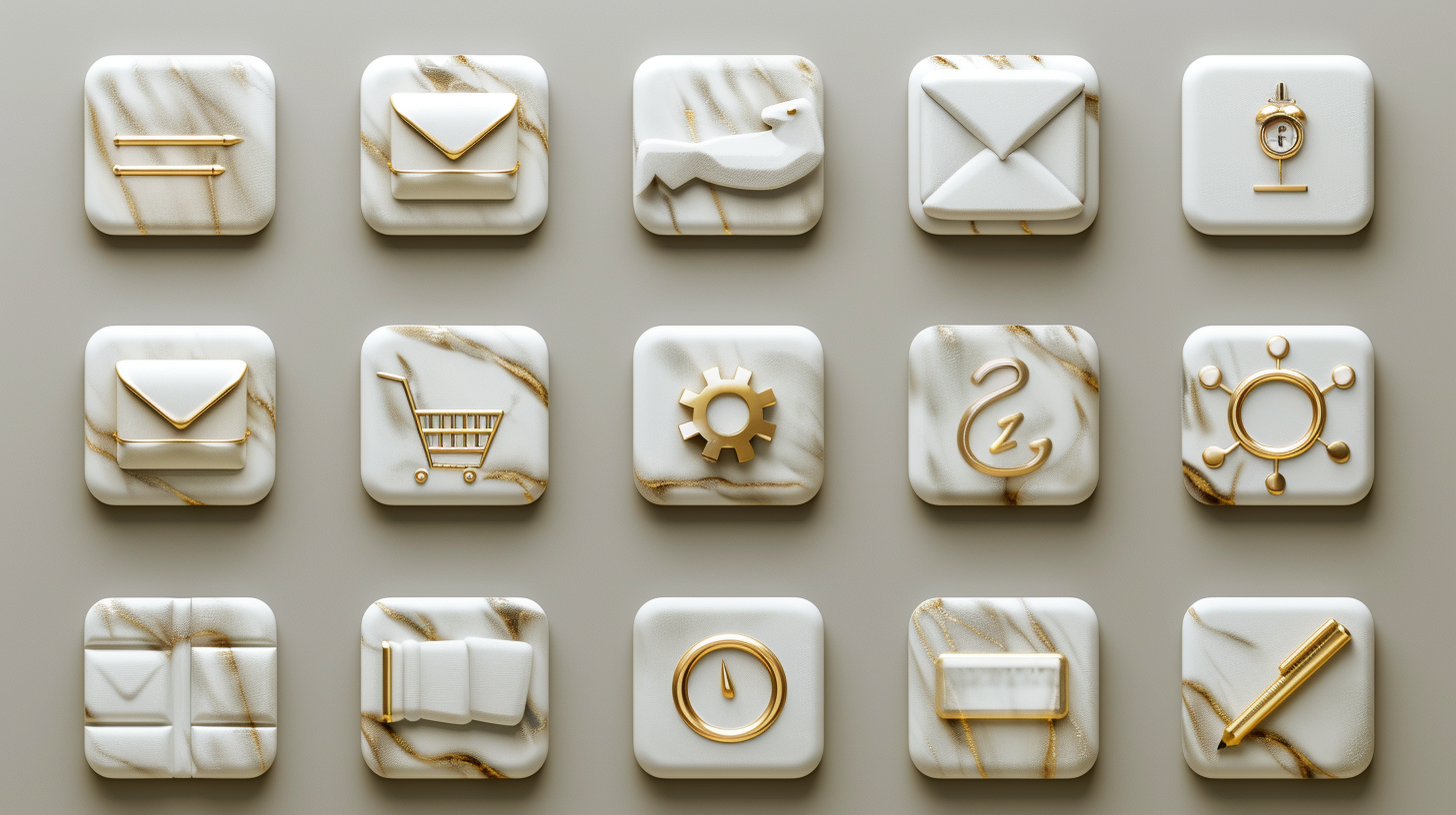 Elegant Marble Icon Pack