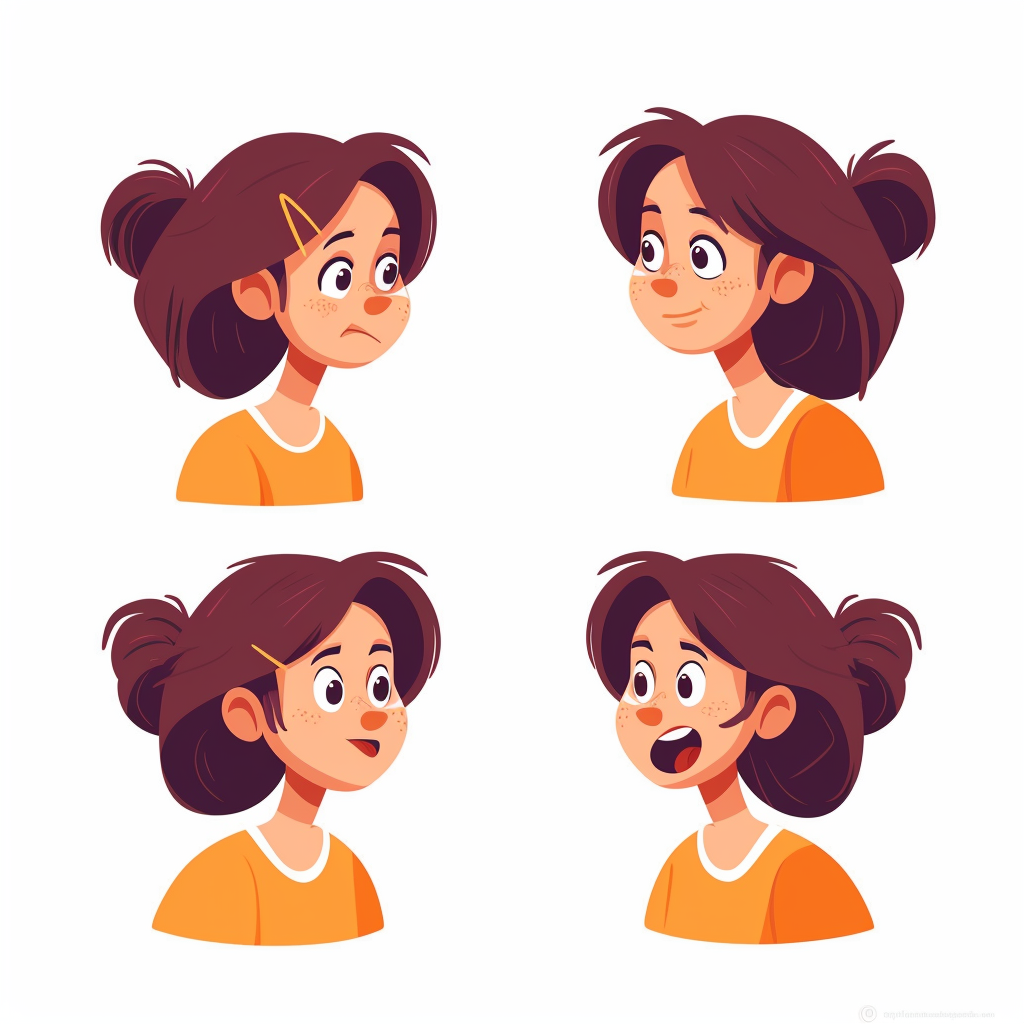 Emotions Communication Flat Cartoon Illustration