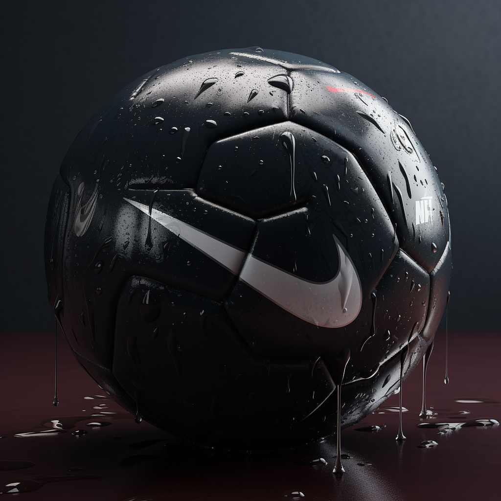 Nike Soccer Ball with Wet Look