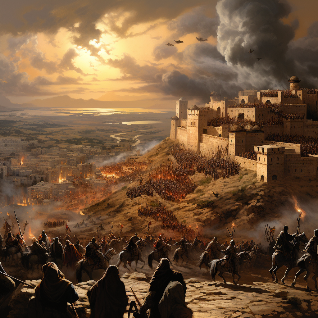 Historical depiction of the epic of Palestine