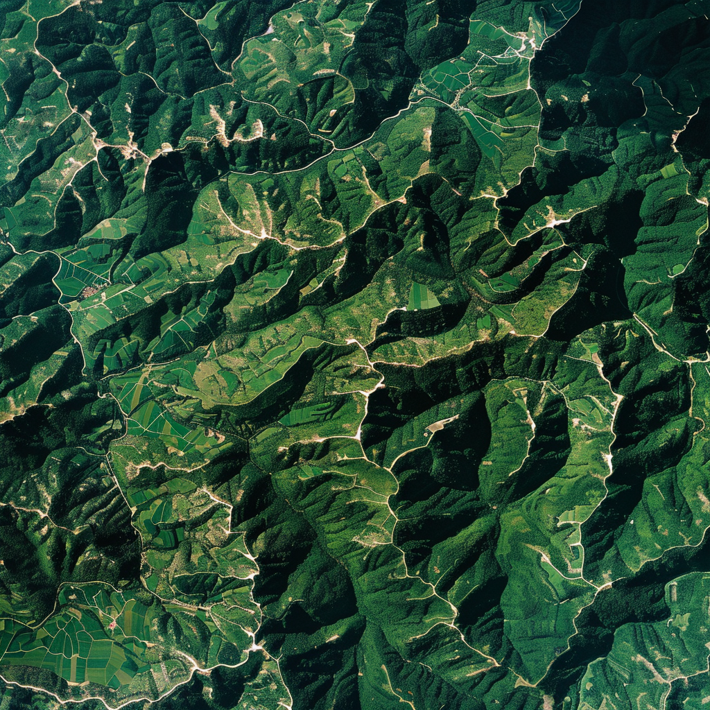 Europe Countryside Aerial View