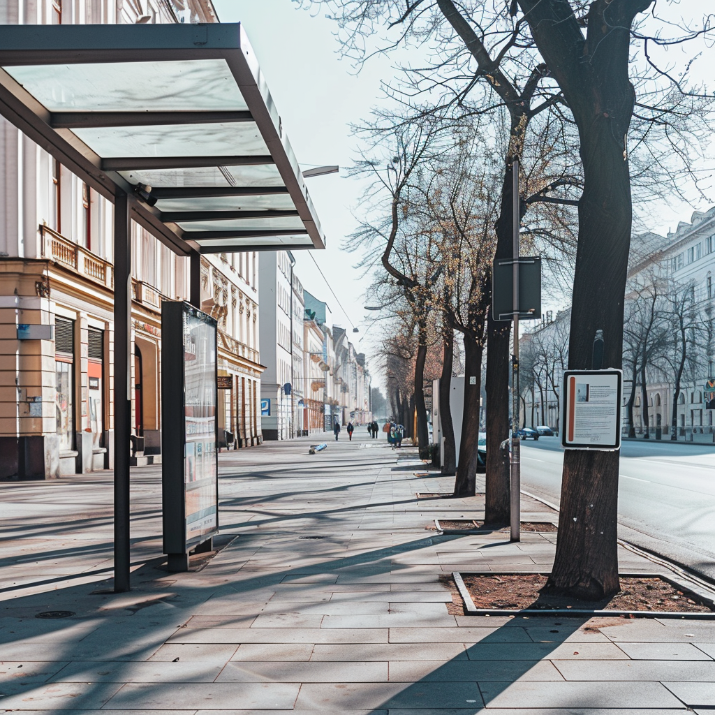 European Street Bus Stop Ad