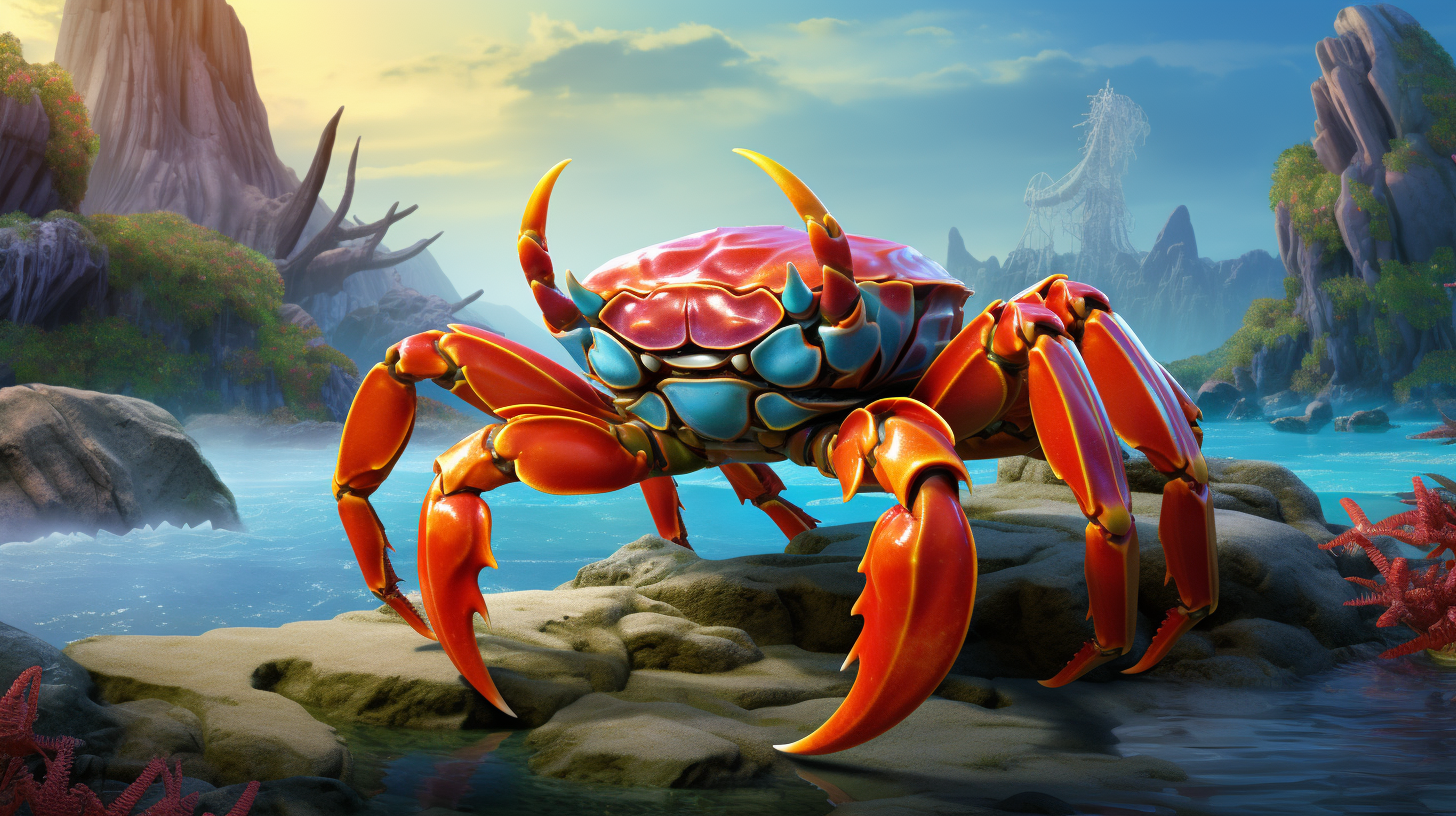 Evolutionary progression of vibrant crab species