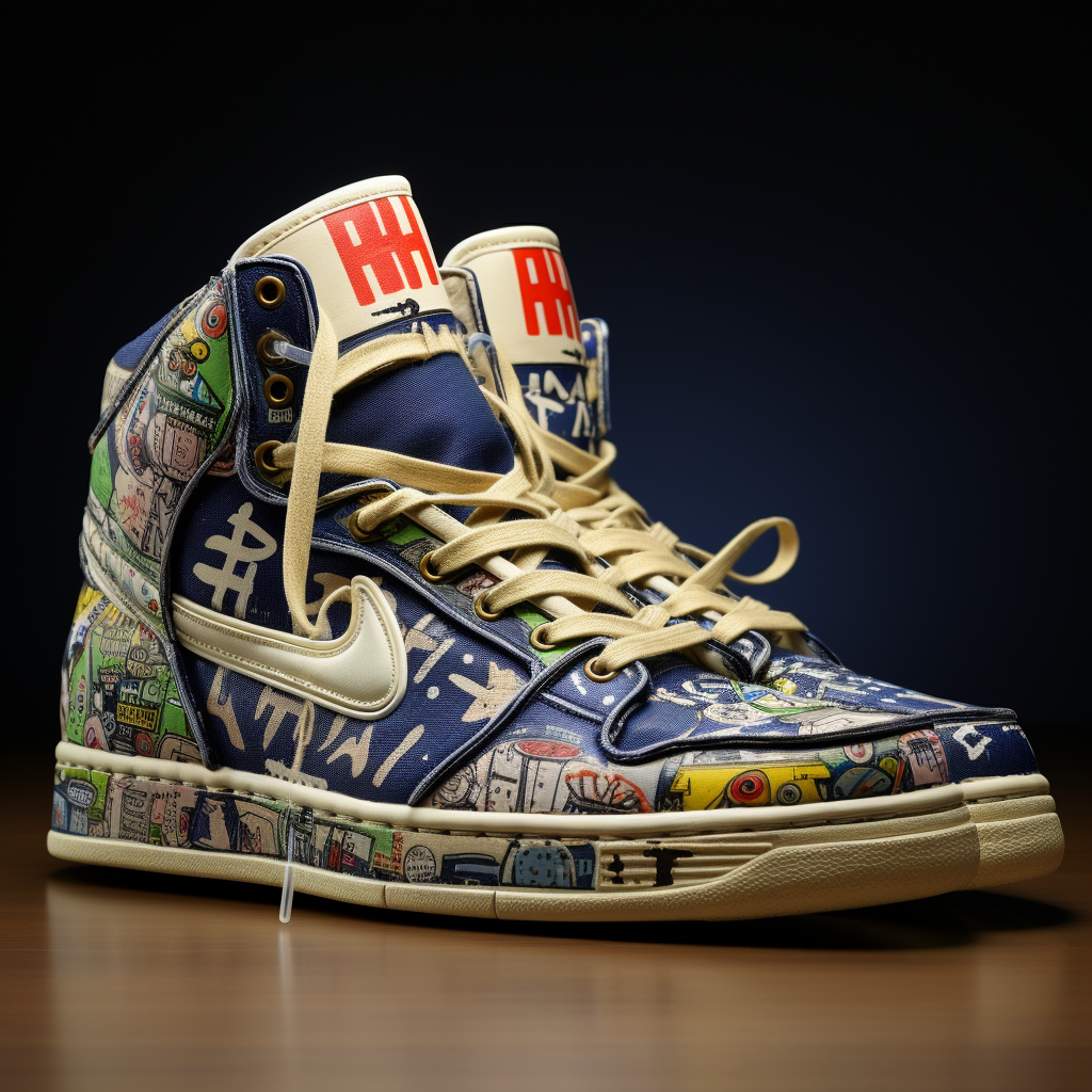 Stylish high tops with Facebook branding