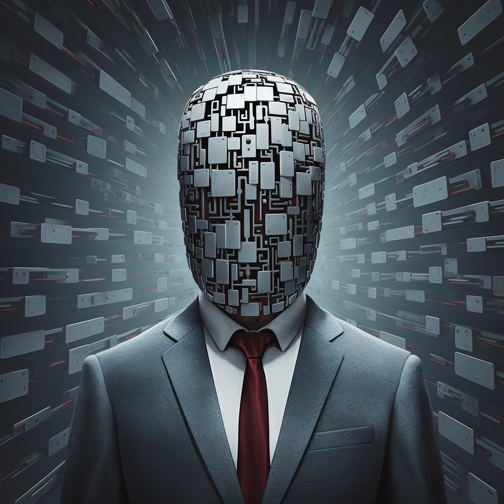 Faceless Artificial Intelligence Illustration