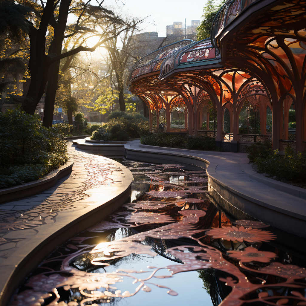 Art Nouveau Landscape Design in Fairytale Park