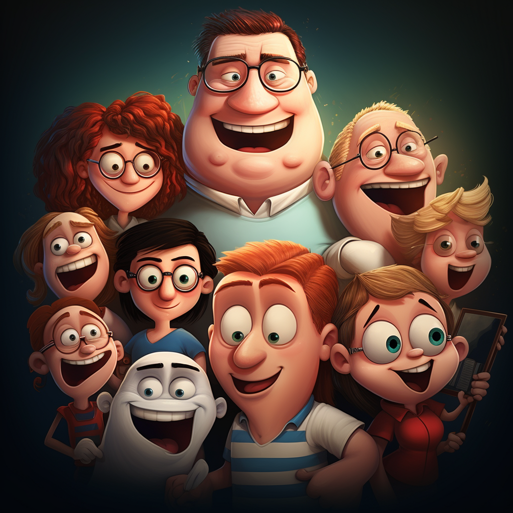 Family Guy cartoon portrait art