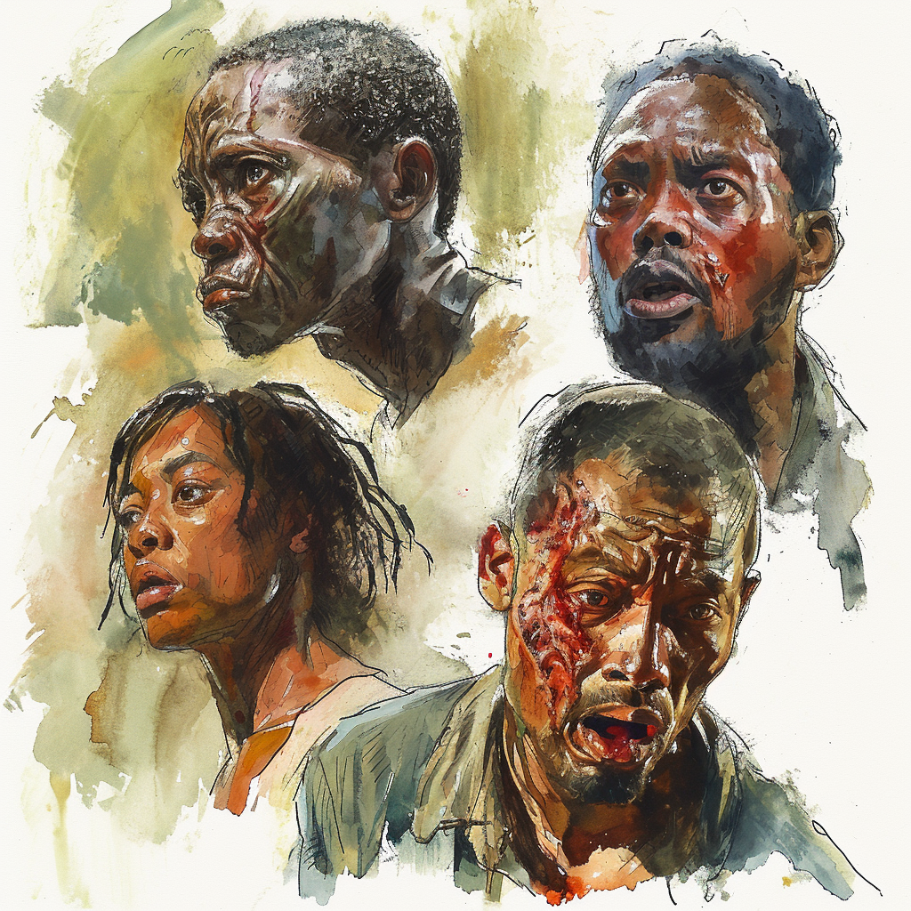 African American Zombie Portraits