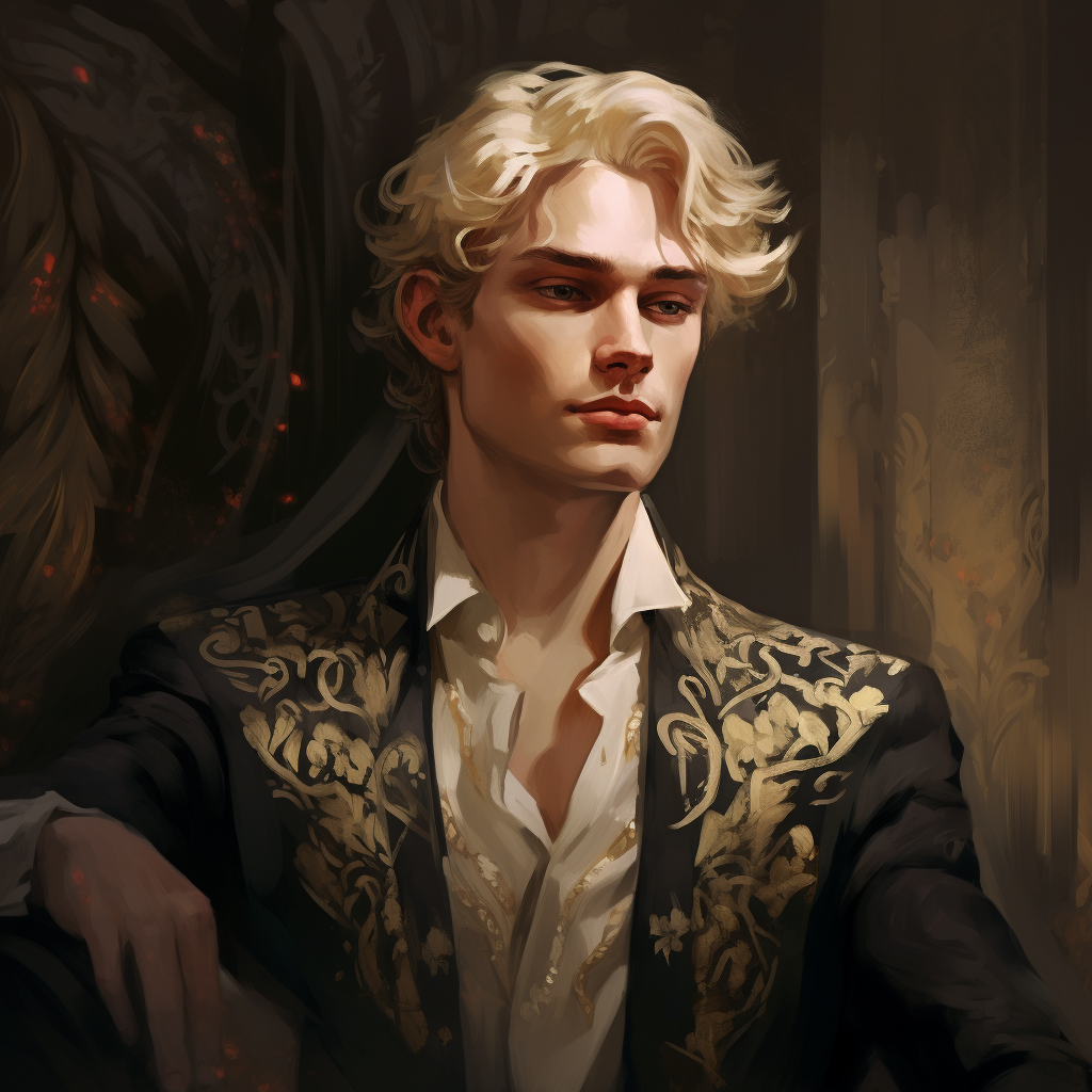 Blonde King in Fantasy Style