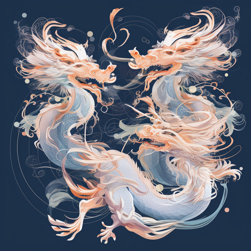 Three Feminine Transparent Flying Sikkimese Dragons