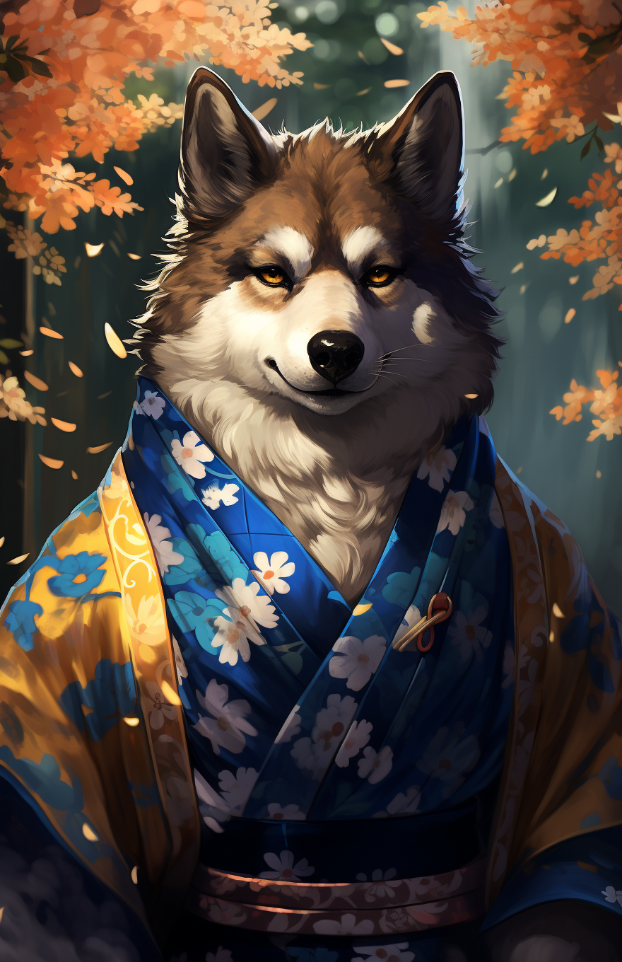 Flamboyant Gay Canine with Blue and Black Fur