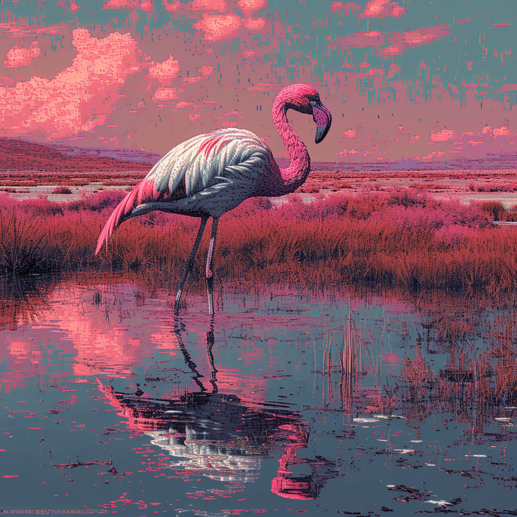 Beautiful Flamingo by Chilean Landscapes