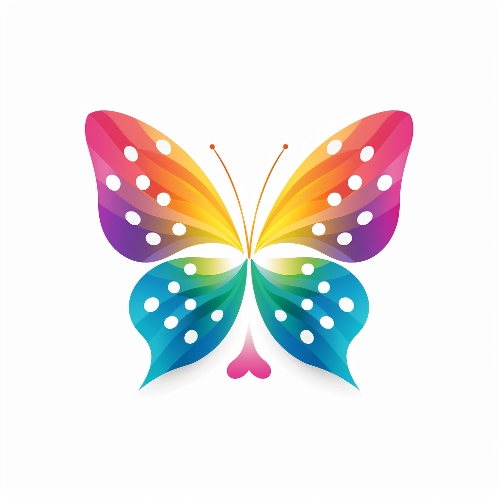 Colorful butterfly representing mental health transformation