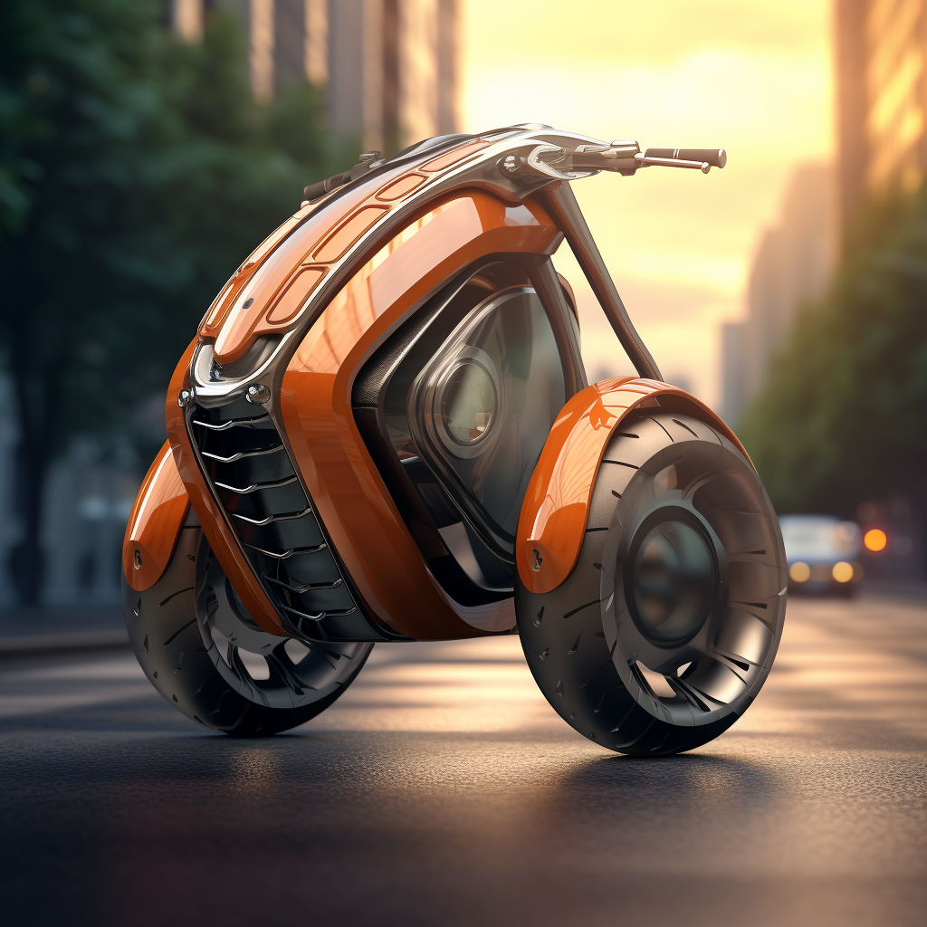 Foldable Electric Bike with Turtle Shell