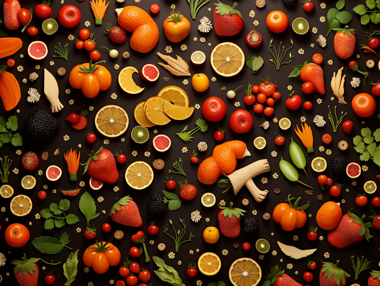 Vibrant and Yummy Food Wallpaper