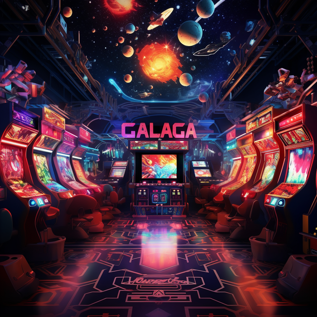 Colorful galaxy space graphics