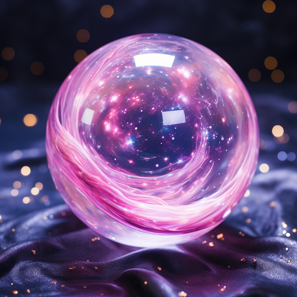 Galaxy Translucent Sphere Ball in Water