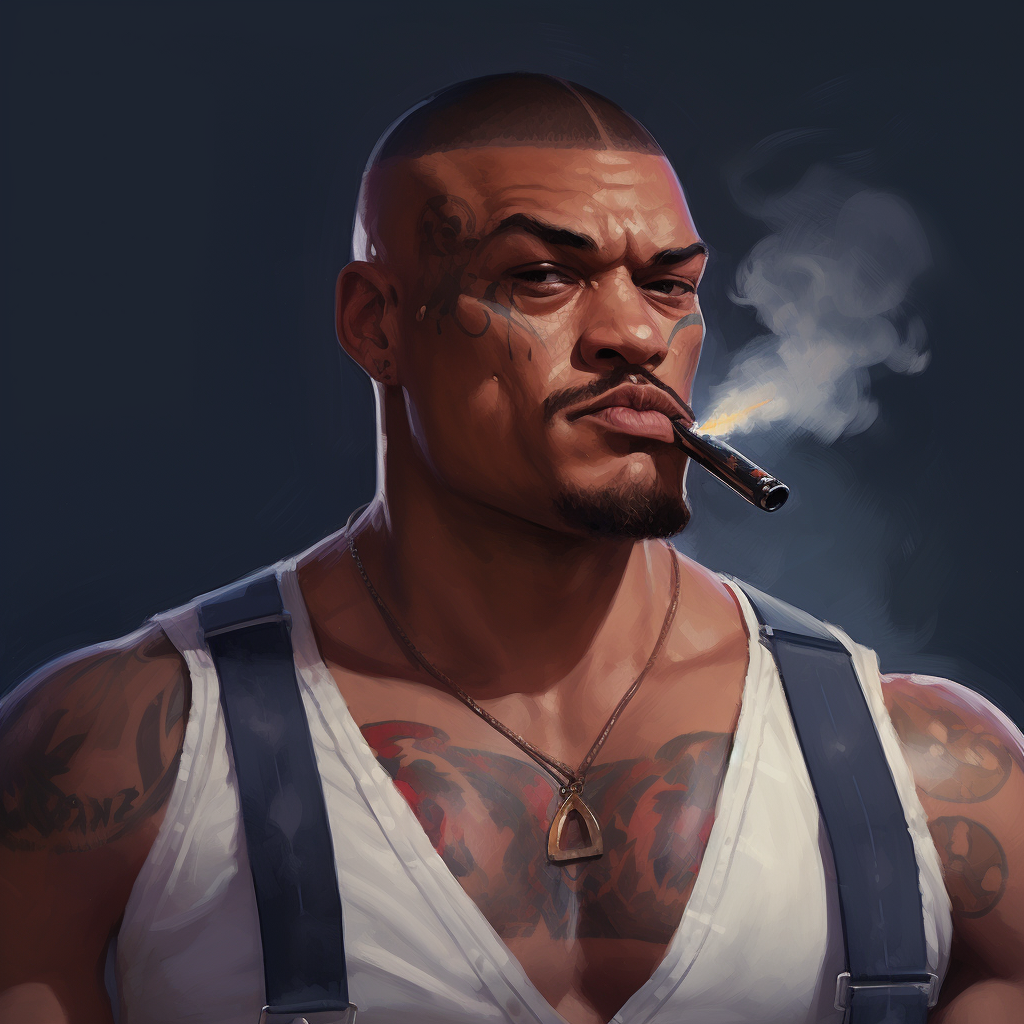 Gangster Tyson Male Portrait