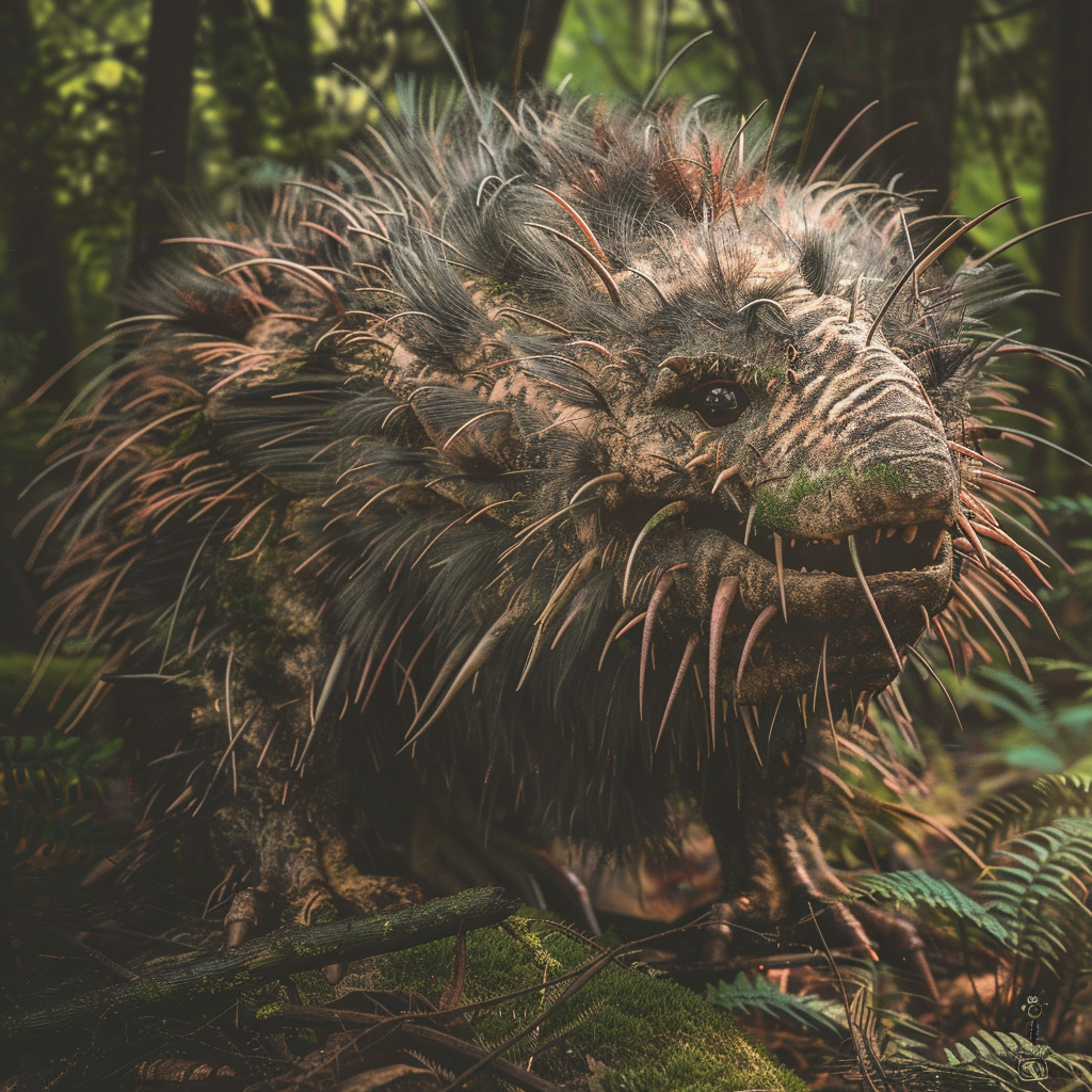 Giant Goblin Porcupine in Forest