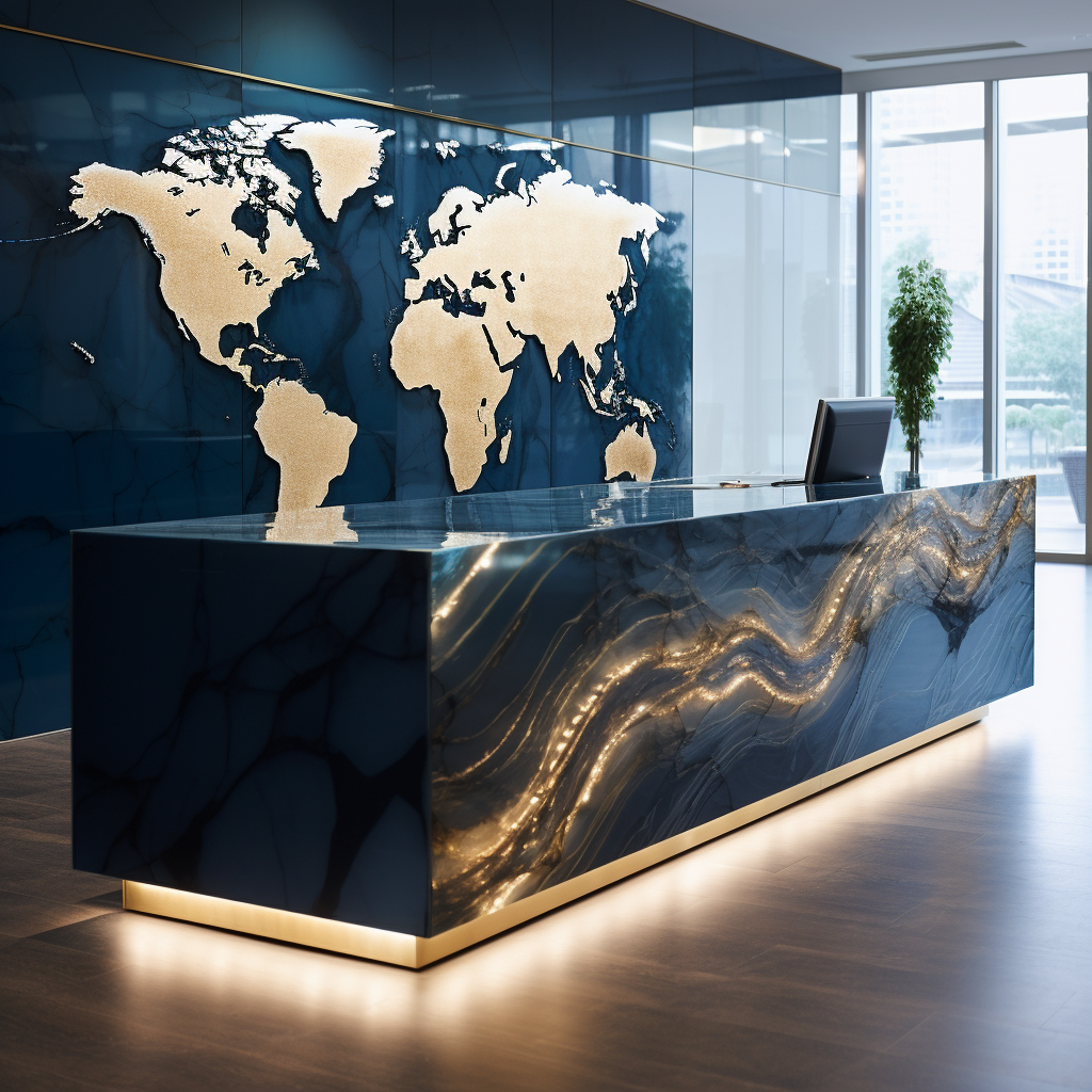 Reception Desk at Global Multinational Company