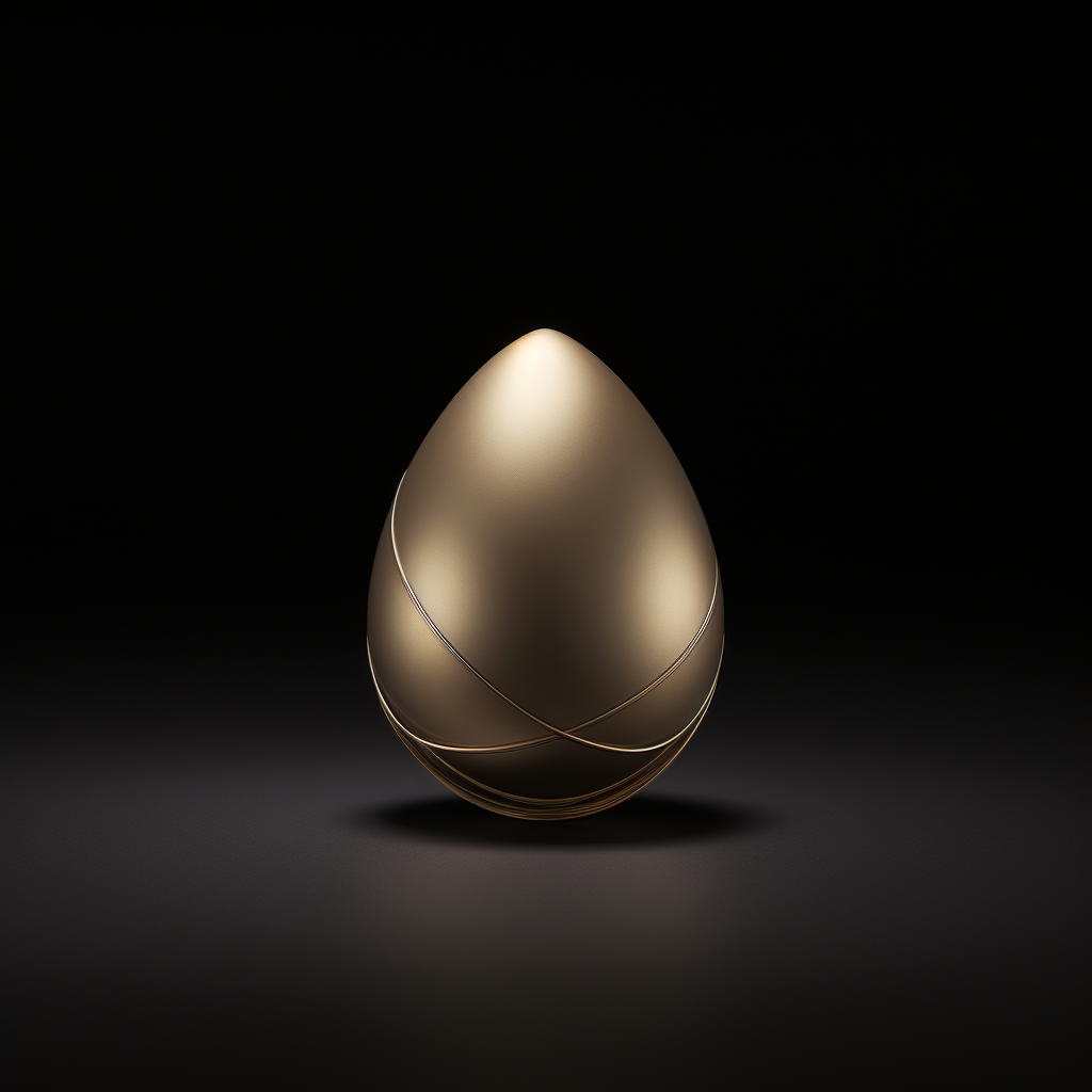 Golden ratio egg image