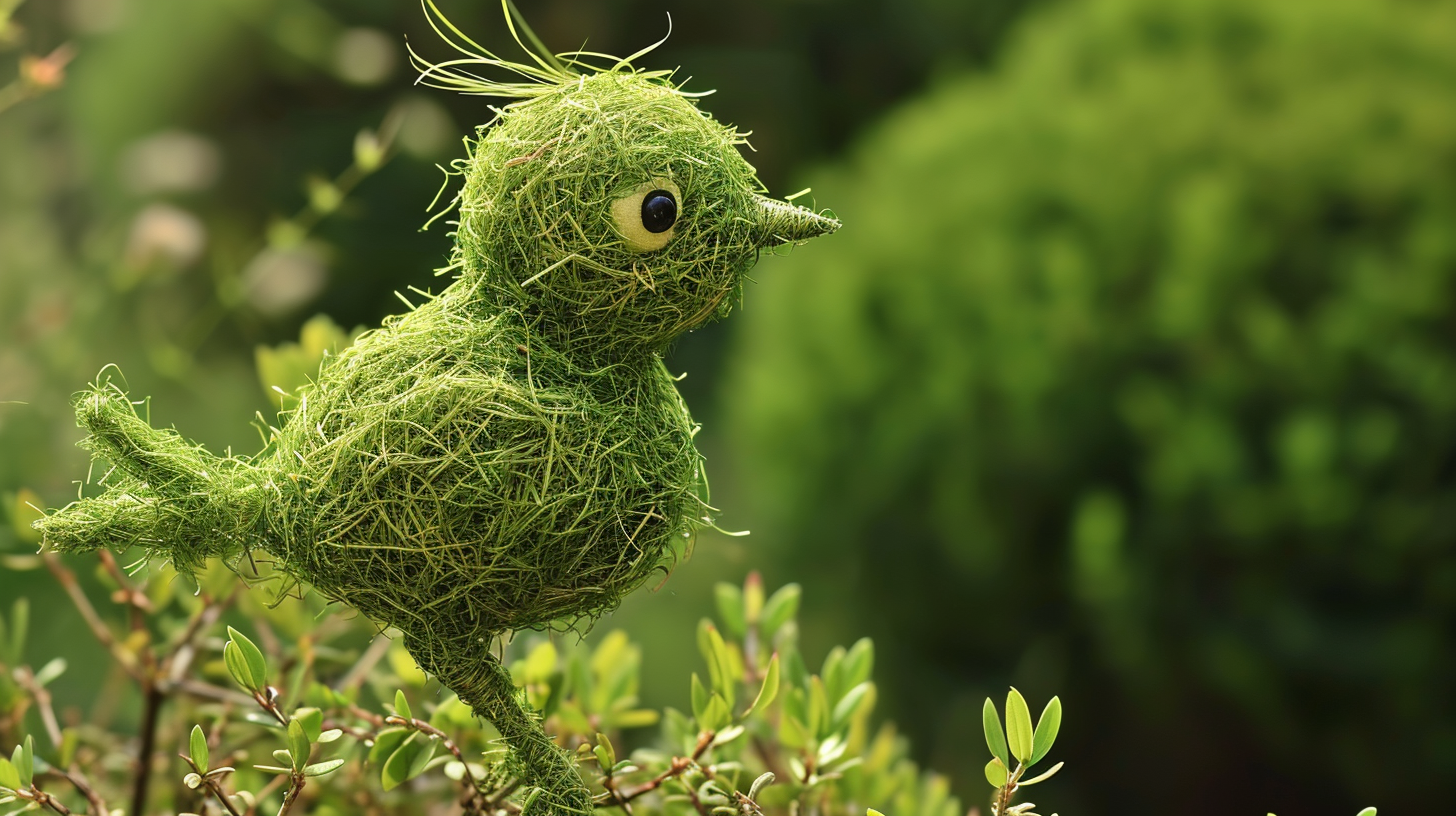 Grass bird on stock photo