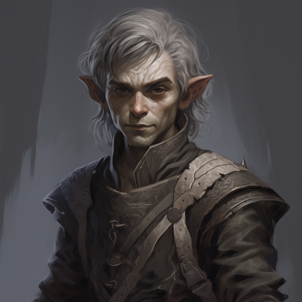 Halfling with Drow Elf Features