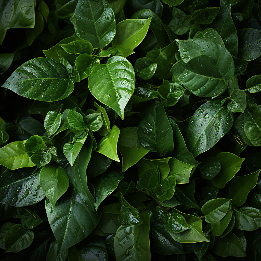 Close-up of Vibrant Green Leaves