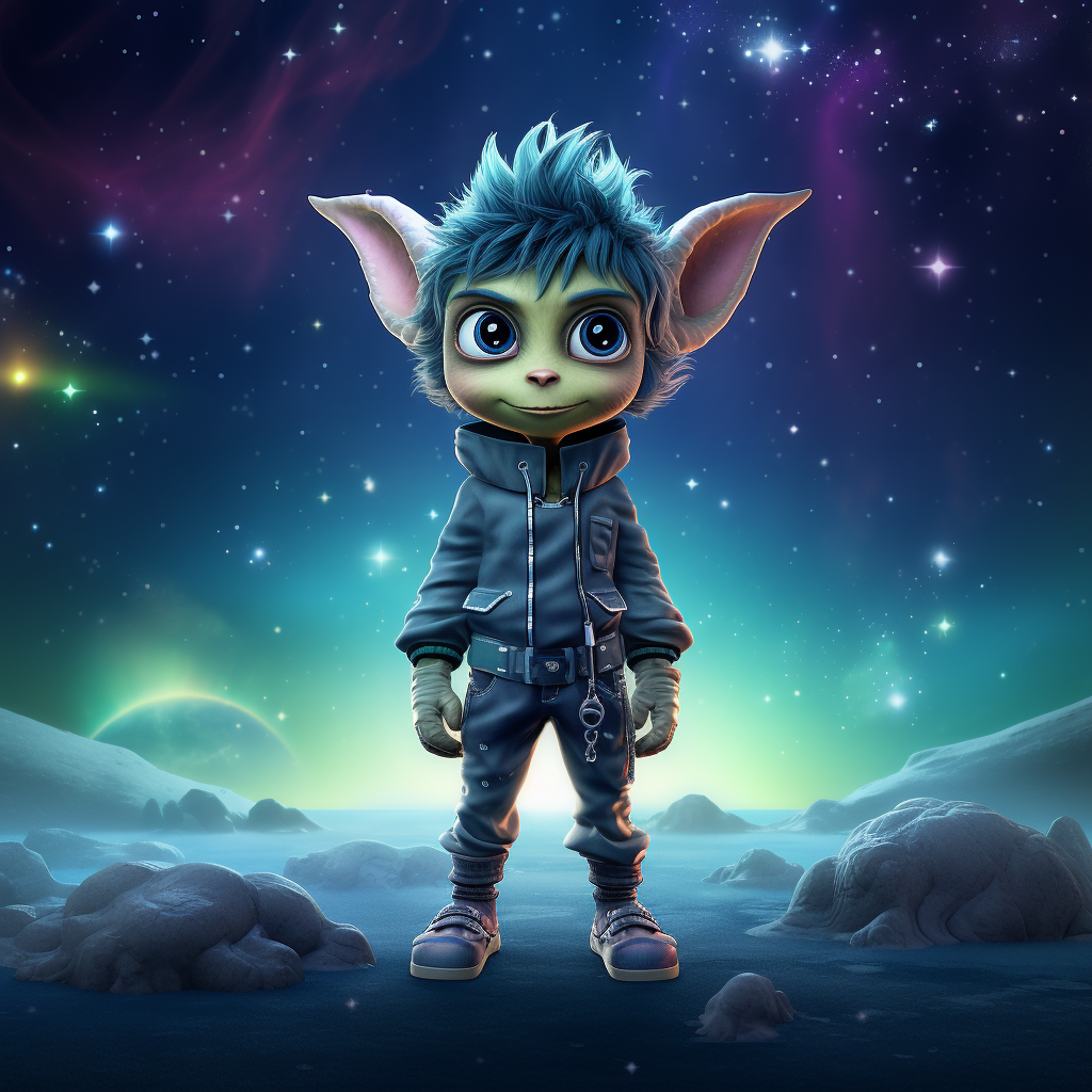 Gremlin Boy Nebula Background