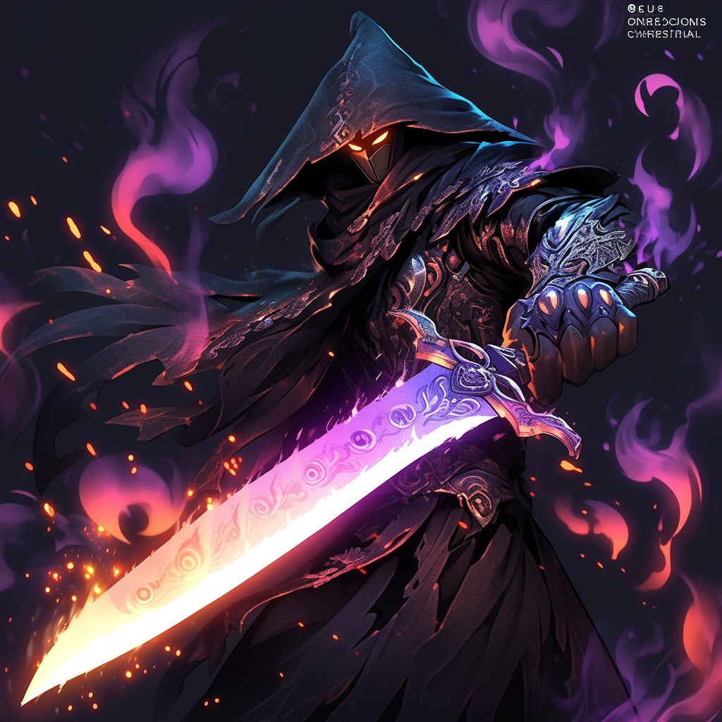 Grimdark Mystic Villain Sensei with Magic Knife