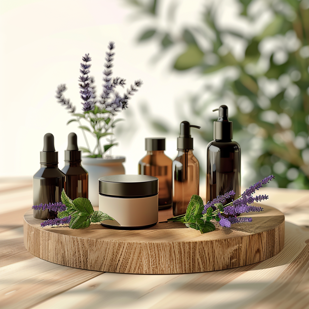 Group of essential oils products