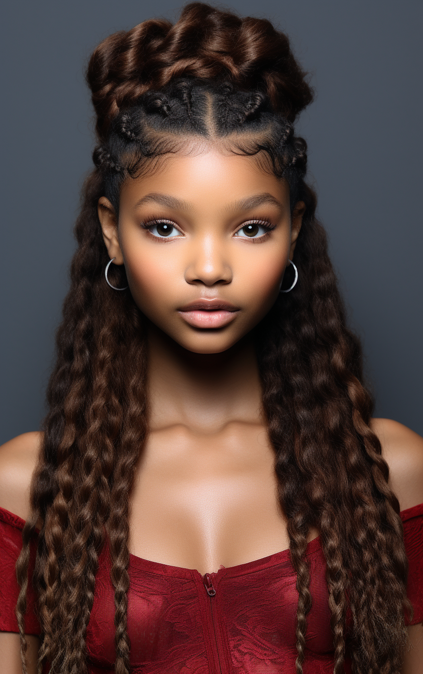 Halle Bailey without makeup photo