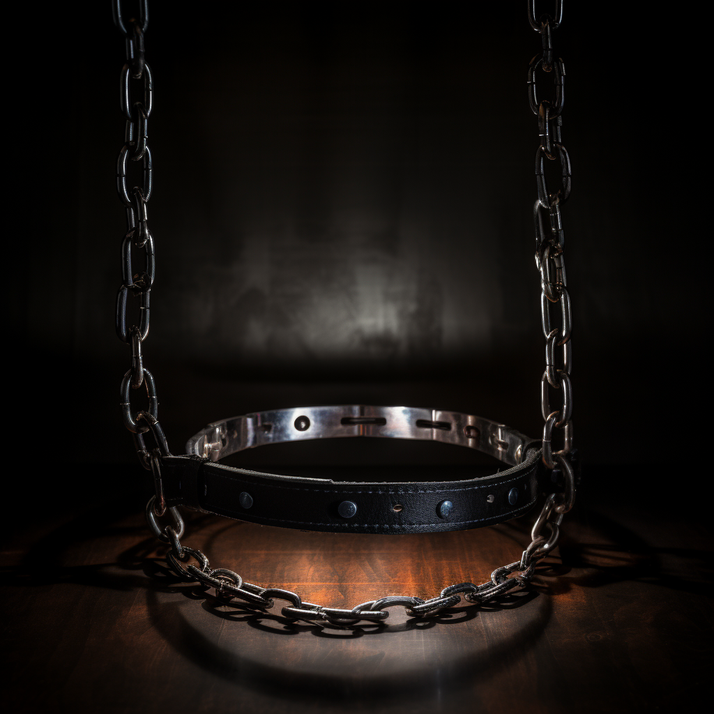 Stunning handcuffs in studio photography lights