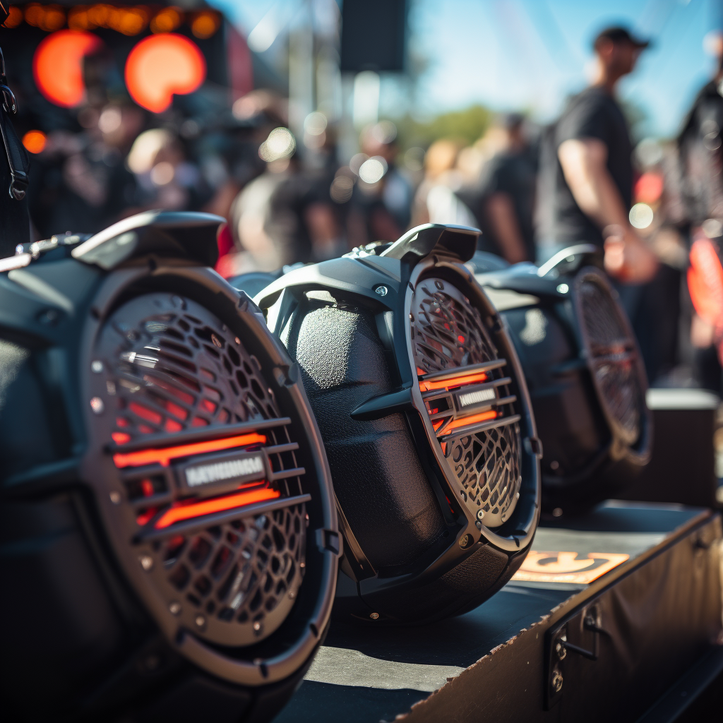 Intricate Design of Harley-Davidson Saddlebag Speakers