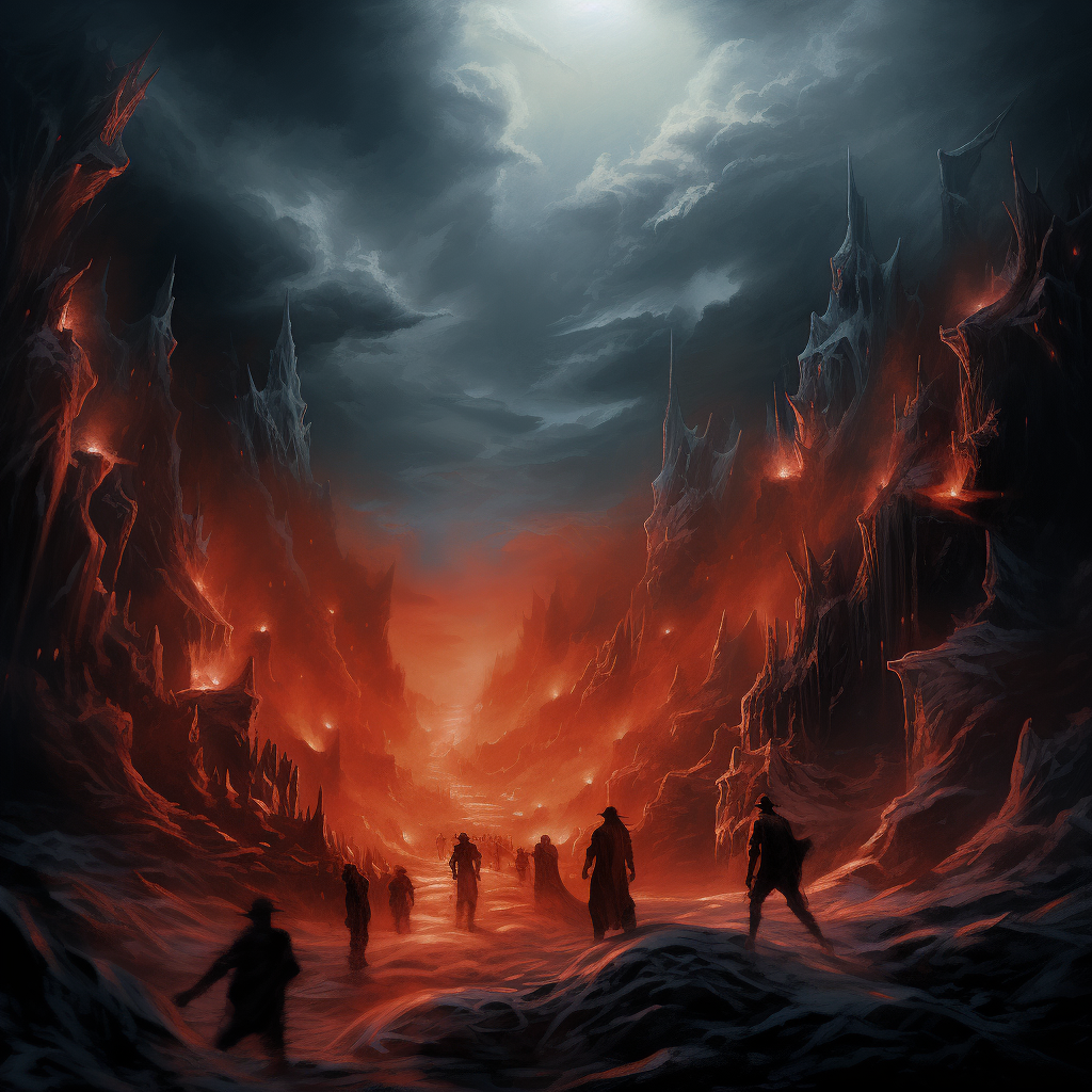 Hell frozen over concept