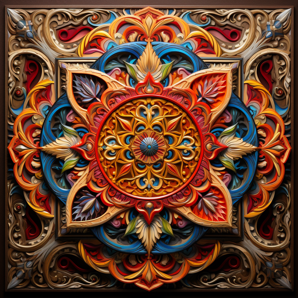 Beautiful Hindu Mandala Art Design