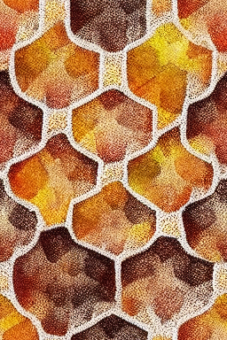 Abstract honeycomb pattern on Thanks Giving