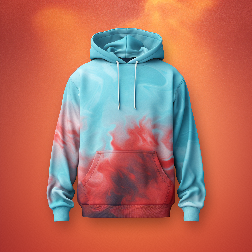 Hoodie mockup on simple background